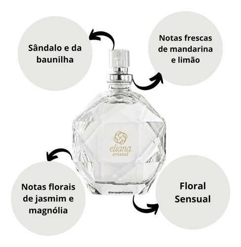 ELIANA CRISTAL DESODORANTE COLÔNIA FEMININA JEQUITI, 25 ML