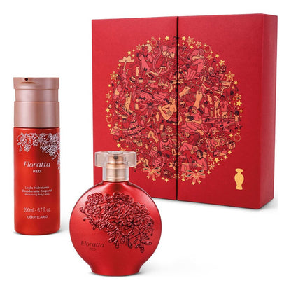 KIT PRESENTE NATAL FLORATTA RED (2 ITENS)