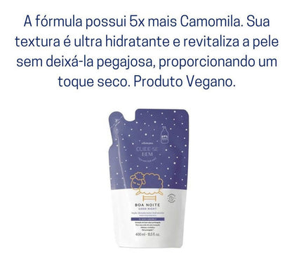 BOTICARIO REFIL LOÇÃO DESODORANTE HIDRATANTE CORPORAL CUIDE-SE BEM BOA NOITE 400ML