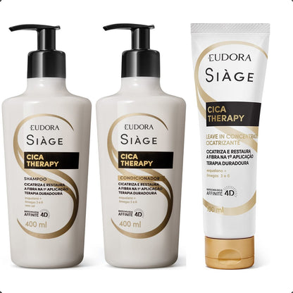 COMBO SIAGE CICA THERAPY SHAMP 400+ CONDIC 400+ LEAVE-IN 100