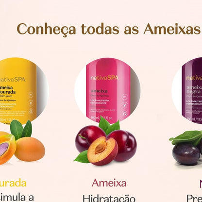 LOÇÃO HIDRATANTE DESODORANTE CORPORAL NATIVA SPA AMEIXA 400ML