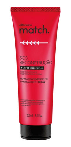 SHAMPOO MATCH SOS RECONSTRUÇÃO, 250ML