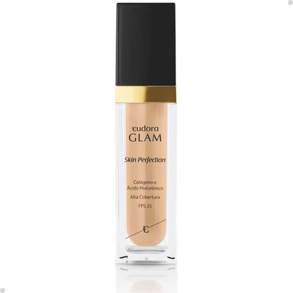 BASE LÍQUIDA GLAM SKIN PERFECTION COR 05 + ESPONJA NINNA