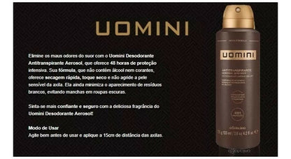 UOMINI DESODORANTE ANTITRANSPIRANTE O BOTICÁRIO 75G