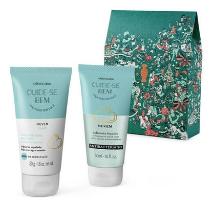KIT PRESENTE NATAL CUIDE-SE BEM NUVEM (2 ITENS)