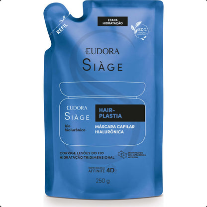 COMBO SIÀGE CRONOGRAMA CAPILAR MÁSCARAS REFIL: HAIR PLASTIA  + NUTRI ROSÉ  + CICA THERAPY