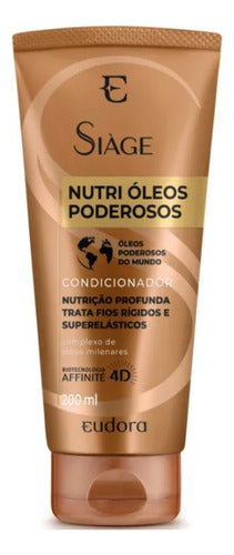 KIT SIÀGE NUTRI ÓLEOS PODEROSOS 2 SHAMPOOS+ 2 CONDICIONADOR