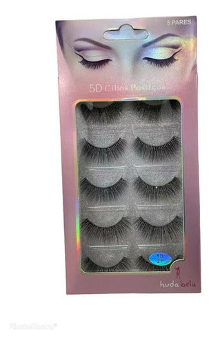 CILIOS POSTICOS 6D 5 PARES HUDA BELA