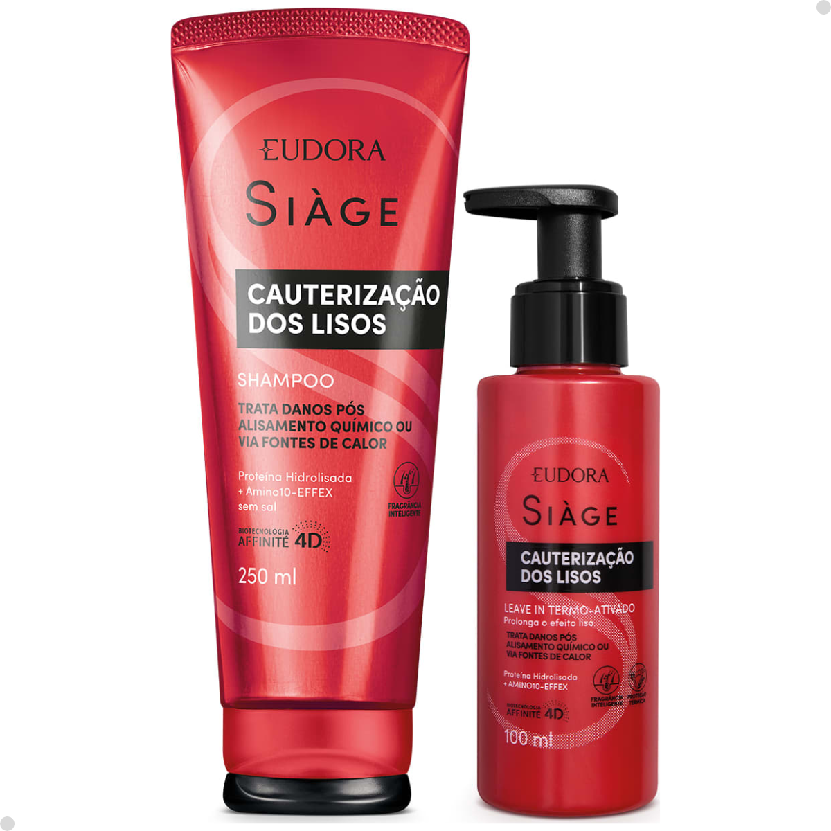 COMBO SIÀGE CAUTERIZAÇÃO DOS LISOS: SHAMP + LEAVE-IN CAPILAR