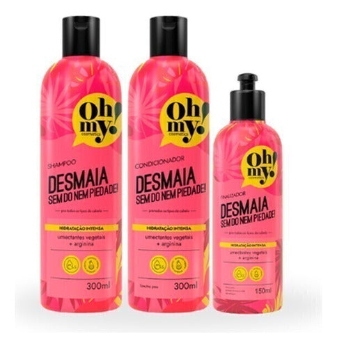 COMBO OHMY! DESMAIA SEM DÓ NEM PIEDADE! : SHAMPOO 300ML + CONDICIONADOR 300ML + FINALIZADOR 150ML