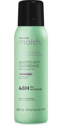 SHAMPOO À SECO MATCH AGENTE ANTIOLEOSIDADE 150ML
