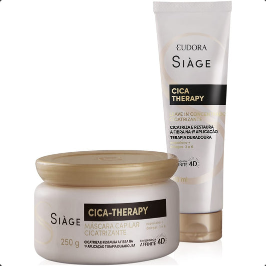 COMBO SIÀGE CICA THERAPY: MÁSCARA CAPILAR 250G + LEAVE-IN 100ML