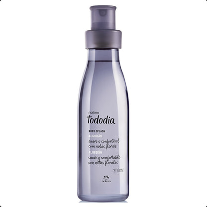 Presente Natura Tododia Algodão Creme 200ml + Des Roll-on + Body Splash