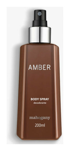 MAHOGANY DESODORANTE SPRAY AMBER 200 ML