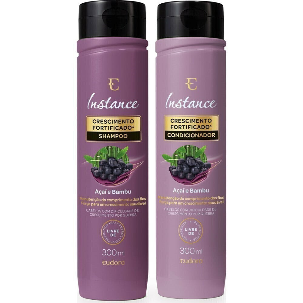 COMBO INSTANCE AÇAÍ E BAMBU: SHAMPOO 300ML + CONDICIONADOR 300ML