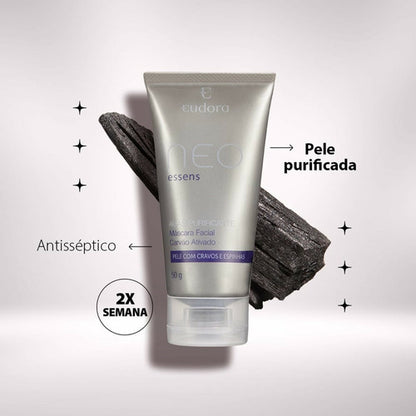EUDORA MÁSCARA FACIAL DE CARVÃO ATIVADO NEO ESSENS 50G