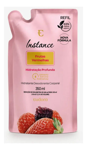 REFIL HIDRATANTE DESODORANTE CORPORAL INSTANCE FRUTAS VERMELHAS 350ML
