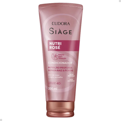 Eudora Kit Siàge Nutri Rosé Shampoo + Condicionador + Máscara