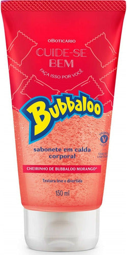 BOTICARIO SABONETE LÍQUIDO CORPORAL CUIDE-SE BEM BUBBALOO MORANGO 150ML