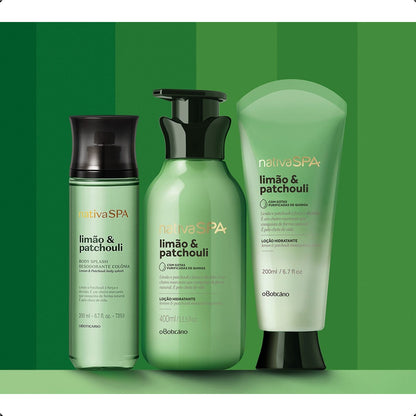 DESODORANTE BODY SPLASH NATIVA SPA LIMÃO E PATCHOULI 200ML