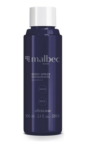 BOTICÁRIO REFIL DESODORANTE BODY SPRAY MALBEC NOIR 100ML