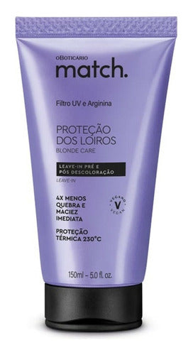 LEAVE-IN PRÉ E PÓS DESCOLORAÇÃO MATCH. PROTEÇÃO DOS LOIROS 150ML