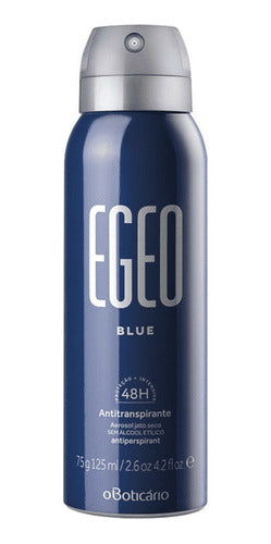DESODORANTE ANTITRANSPIRANTE AEROSSOL EGEO BLUE 75G/125ML