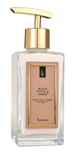 CREME MÃOS E CORPO DESODORANTE BLACK VANILLA VIA AROMA - 250ML
