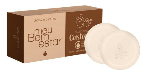 AGUA DE CHEIRO SABONETE EM BARRA ACONCHEGO DA CASTANHA (2X90G)