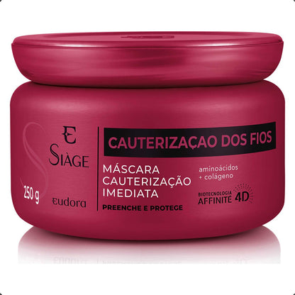 KIT SIÀGE CAUTERIZAÇÃO DOS FIOS SHAMPOO + MÁSCARA
