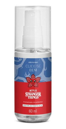 AROMATIZADOR DE AMBIENTE CHEIRINHO DE MISTÉRIO NO AR CUIDE-SE BEM STRANGER THINGS 60ML