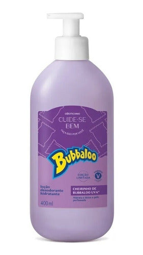 LOÇÃO HIDRATANTE DESODORANTE CORPORAL CUIDE-SE BEM BUBBALOO UVA 400ML