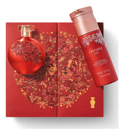 KIT PRESENTE NATAL FLORATTA RED (2 ITENS)