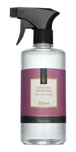 ÁGUA PERFUMADA LAVANDA FRANCESA VIA AROMA - 500ML