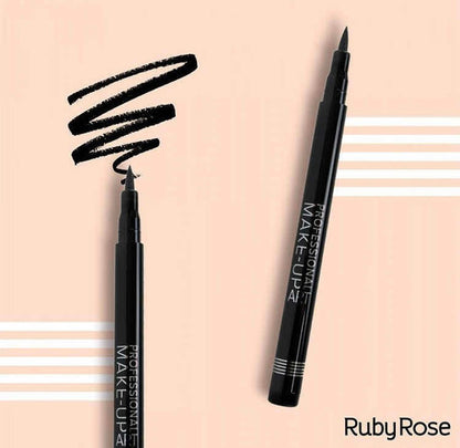 Caneta Delineadora Preto Para Olhos Prova D'água Ruby Rose