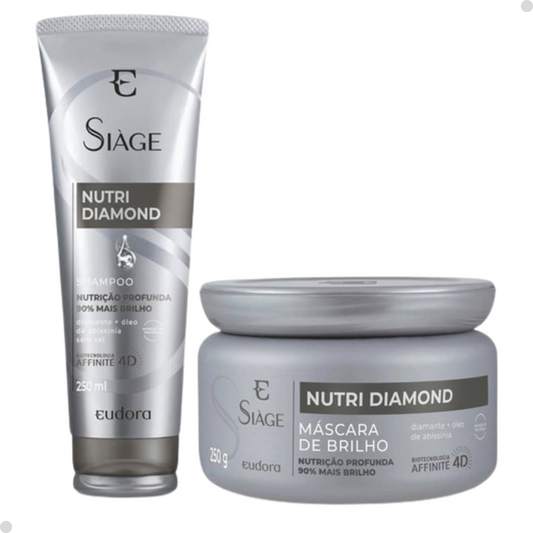 KIT SIAGE NUTRI DIAMOND: SHAMPOO + MASCARA