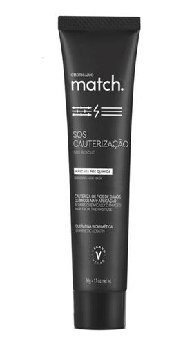 MÁSCARA CAPILAR PÓS-QUÍMICA MATCH SOS CAUTERIZAÇÃO PROMOCIONAL 50G