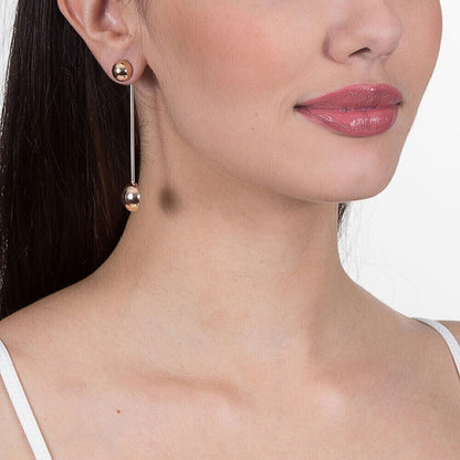 ROMMANE BRINCO EAR JACKET FOLHEADO A OURO