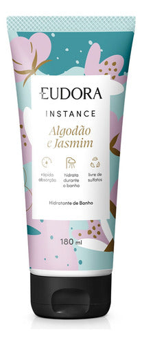 EUDORA HIDRATANTE DE BANHO INSTANCE ALGODÃO E JASMIM 180ML