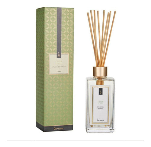 DIFUSOR DE VARETAS CAPIM LIMÃO VIA AROMA - 250ML