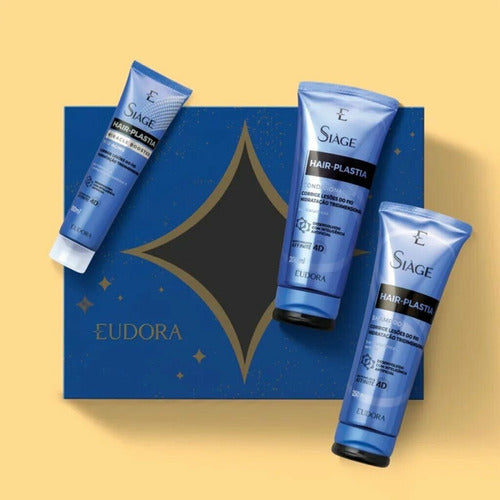 KIT EUDORA SIÀGE HAIR PLASTIA (SHAMPOO + CONDICIONADOR + BOOSTER CAPILAR)