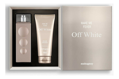 MAHOGANY KIT FRAGRÂNCIA 100 ML E HIDRATANTE 200 ML MAKE ME FEVER OFF-WHITE