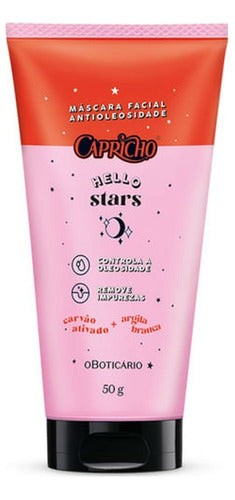 BOTICÁRIO MÁSCARA FACIAL ANTIOLEOSIDADE CAPRICHO HELLO STARS 50G