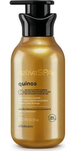 LOÇÃO FIRMADORA DESODORANTE CORPORAL NATIVA SPA QUINOA 400ML