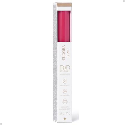 BATOM LÍQUIDO PINK ÚNICO EUDORA GLAM DUO CLINICAL 3,5G
