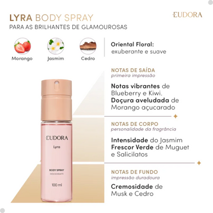 BODY SPRAY DESODORANTE LYRA 100ML