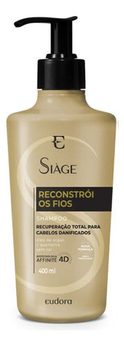 KIT SIAGE: SHAMPOO + CONDICIONADOR 400ML + MASCARA 250G