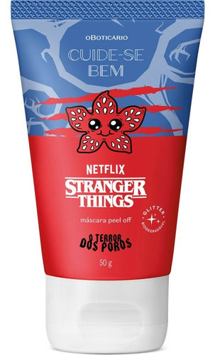 BOTICÁRIO MÁSCARA FACIAL PEEL OFF O TERROR DOS POROS CUIDE-SE BEM STRANGER THINGS 50G