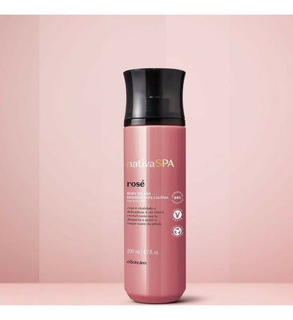 BOTICÁRIO DESODORANTE COLÔNIA BODY SPLASH NATIVA SPA ROSÉ, 200 ML