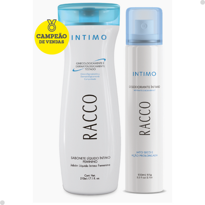 KIT SABONETE LIQUIDO + DESODORANTE INTIMO RACCO FEMININO